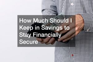 how much should i keep in savings